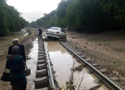 راه آهن تهران ، شمال مسدود شد